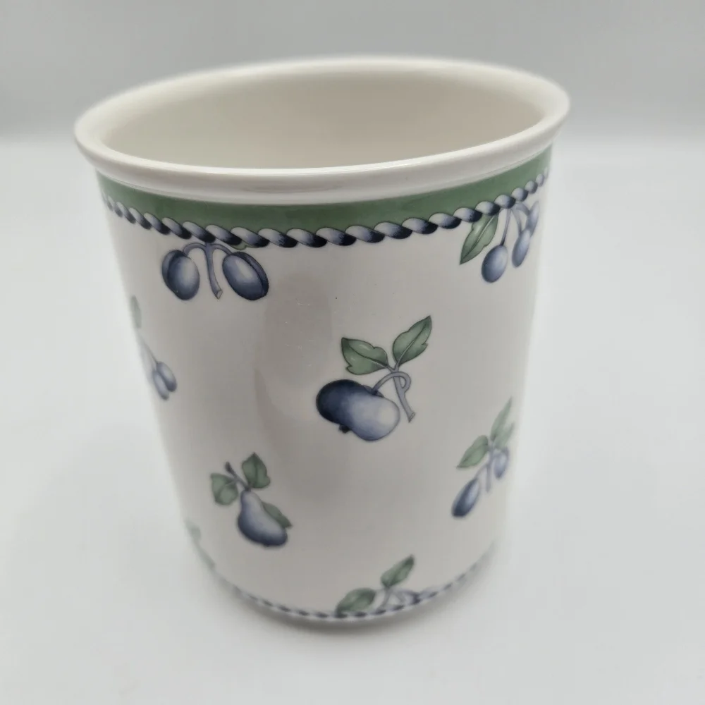 Vintage Villeroy & Boch Provence Set Of 2 Storage Jars w/ Lid Canisters Germany